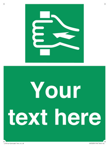 Custom Push Bar Sign